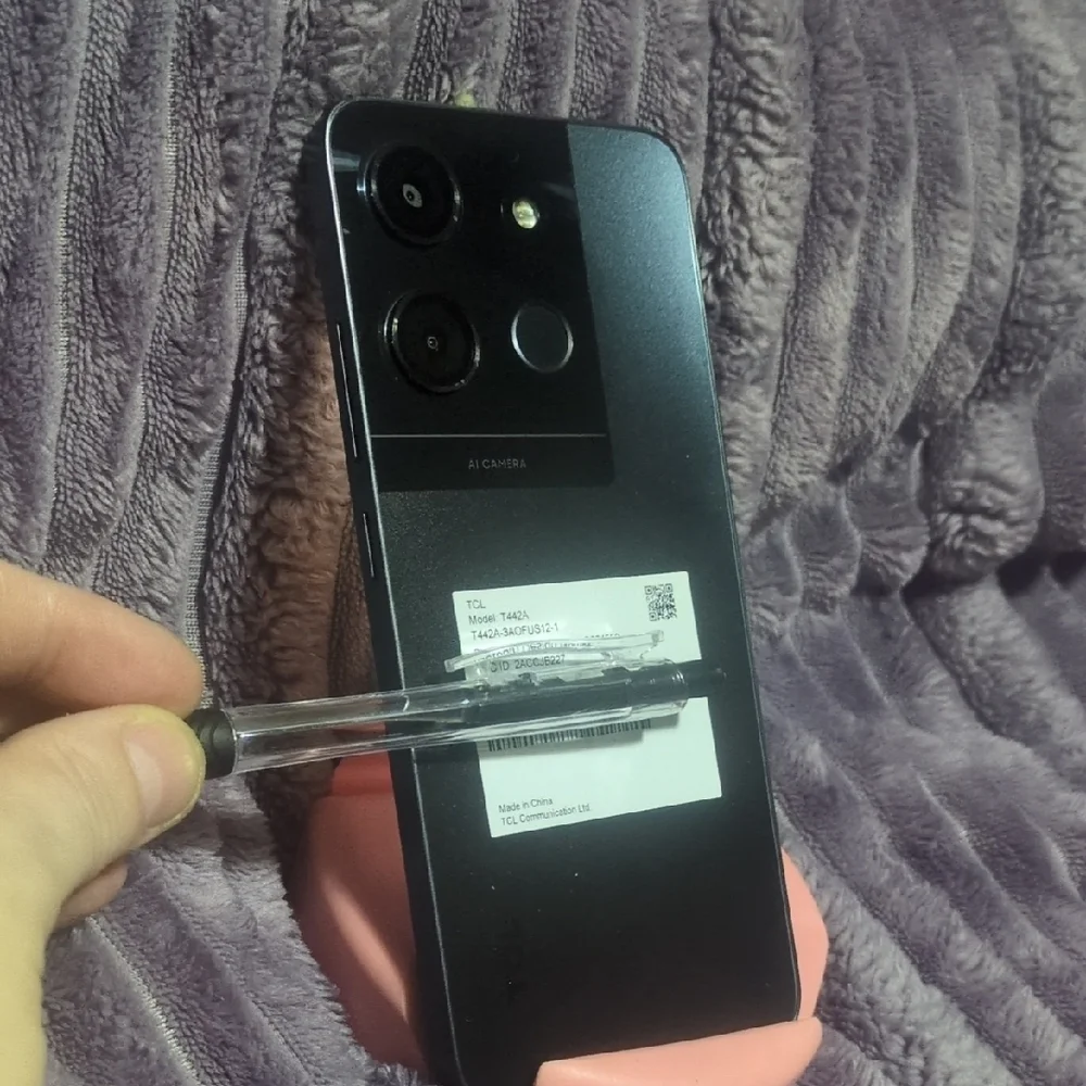 TCL Smartphone with Dual Cameras in Gray